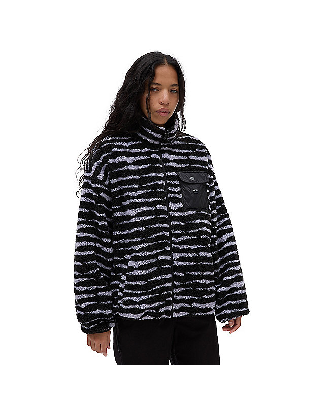 Striped Sherpa Jacket 1