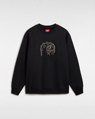 Skate Hold Hands Pullover Sweatshirt | Black | Vans