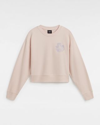 Vans Sweat-shirt Circle Crop Crew (chintz Rose) Femme Rose