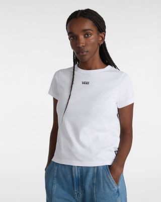 Black and white vans shirt womens best sale