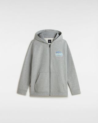 Vans Boys Bodega Pullover Hoodie (8-14 Years) (cement Heather) Boys Grey, Size L