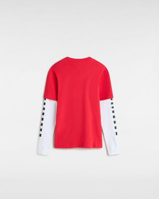 Red vans long sleeve on sale