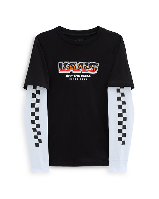 T-shirt Up In Flames Twofer para rapaz (8-14 anos) | Vans