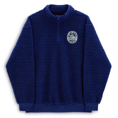 Navy blue cheap sherpa pullover