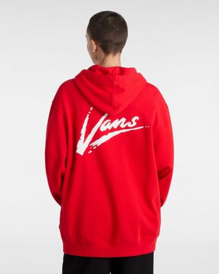 Red checkered vans hoodie sale