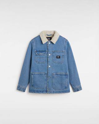 Kids Drill Chore Denim Sherpa Jacket (8-14 Years)