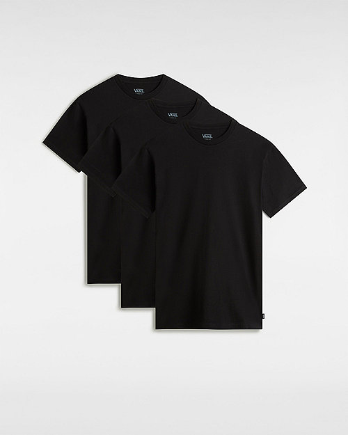 Vans Basic T-shirt (3er-pack) (black) Unisex Schwarz