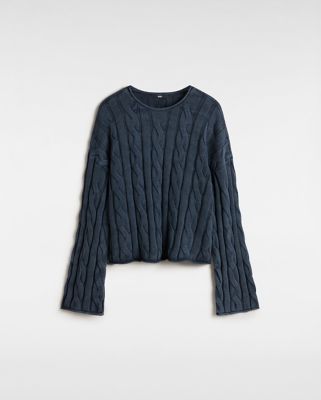 Mila Cable Knit Crop-Pullover