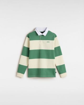 Kids Ward Rugby Long Sleeve Knit Polo (8-14 Years) | Vans