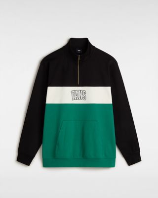 Logo Vintage Colorblock Half  Sweatshirt