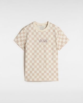 Allover Check Rundhals-T-Shirt