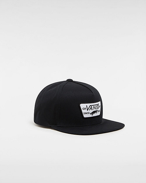 Vans Full Patch Snapback Hat (true Black) Unisex Black