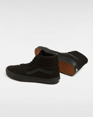 All black 2024 hi top vans