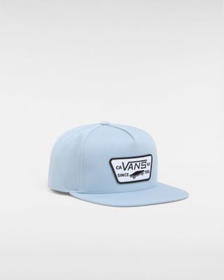 Vans Kids Full Patch Snapback Hat (8-14  Years) (dusty Blue) Youth Blue