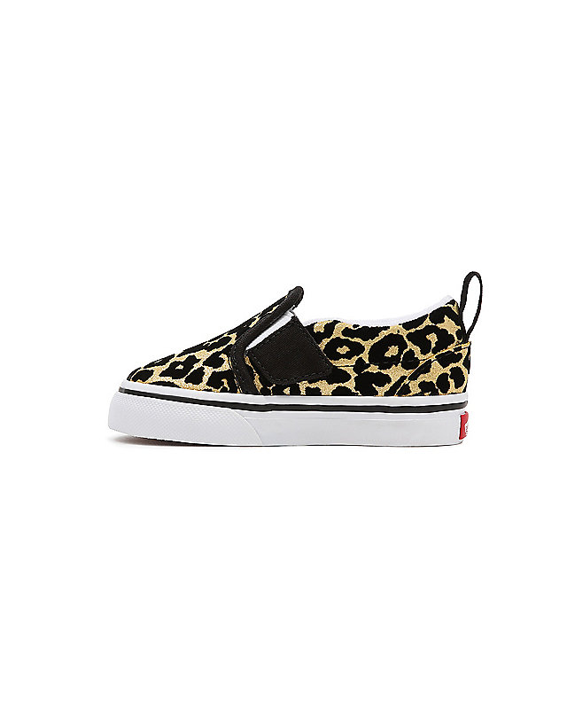 Toddler Flocked Leopard Classic Slip-On Velcro Shoes (1-4 years) 4