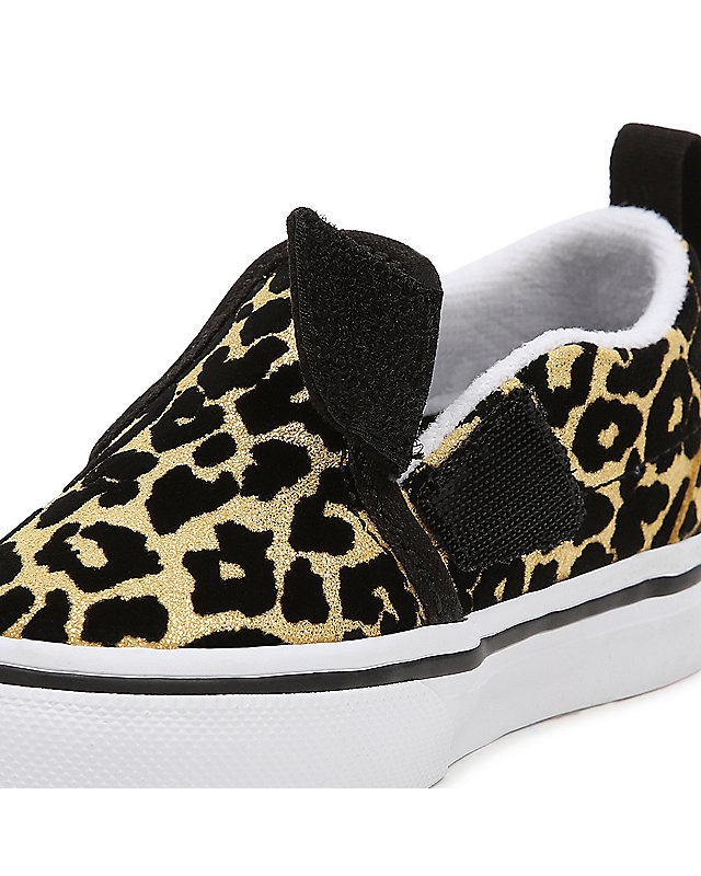 Kleinkinder Flocked Leopard Classic Slip-On Velcro Schuhe (1-4 Jahre) 7