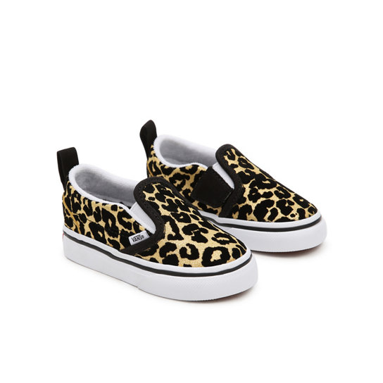 Toddler Flocked Leopard Classic Slip-On Velcro Shoes (1-4 years) | Vans