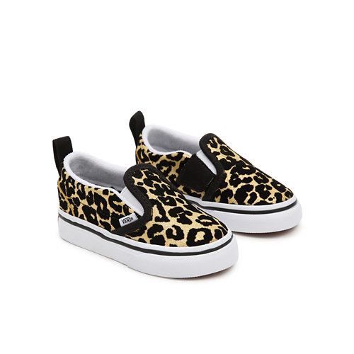 Toddler+Flocked+Leopard+Classic+Slip-On+Velcro+Shoes+%281-4+years%29