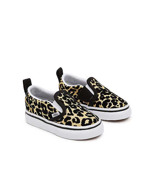 Toddler Flocked Leopard Classic Slip-On Velcro Shoes (1-4 years) 1