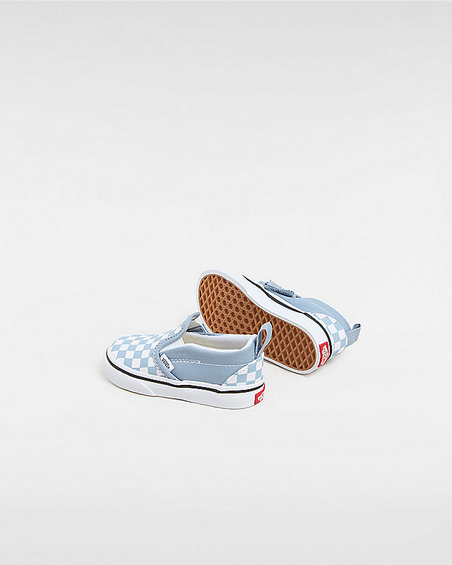 Toddler Classic Slip-On V Checkerboard Shoes (1-4 Years) | Blue, White ...