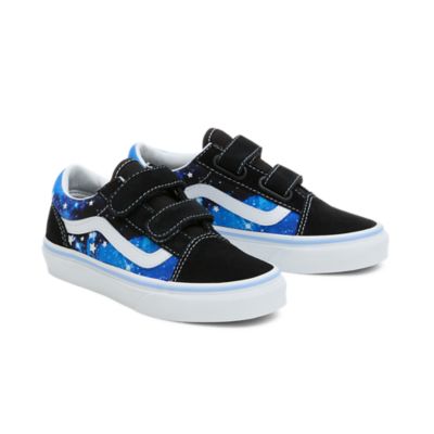 Blue cheap black vans