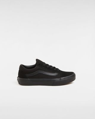 Vans Kids Old Skool Shoes (4-8 Years) (blk/blk) Kids Black