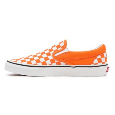 Neon cheap checkered vans