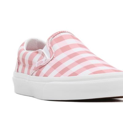 vans pink slip on shoes