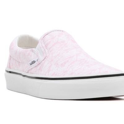 vans pink slip on shoes