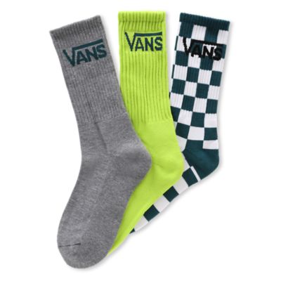 Kids Classic Crew Socks (3 pairs) | Yellow, White | Vans