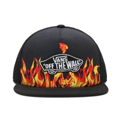 Kids Digi Flames Classic Patch Trucker Plus Hat | Vans