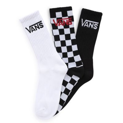 Classic Crew Socks (1 Pair) | Black, White | Vans