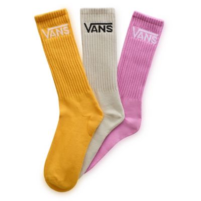 Classic Crew Socks (3 pairs) | Yellow | Vans