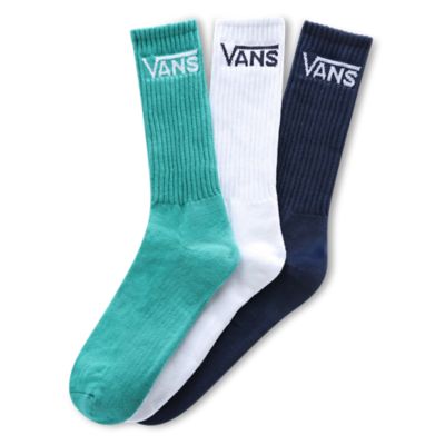 Classic Crew Socks 9.5-13 (3 pairs) | Green | Vans