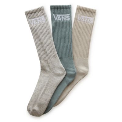 Classic Crew Socks (3 pairs) | Green, White | Vans