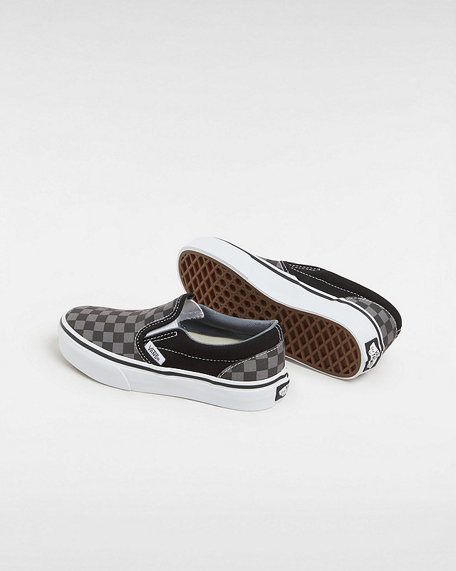Kids Checkerboard Classic Slip-On Shoes (4-8 years)