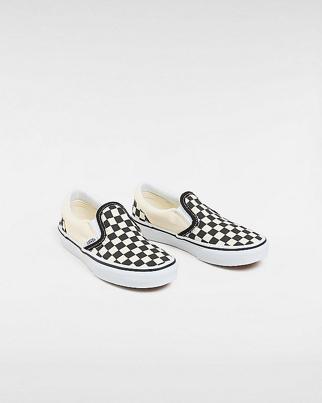 Kids Checkerboard Classic Slip-On Shoes (4-8 lat) 2