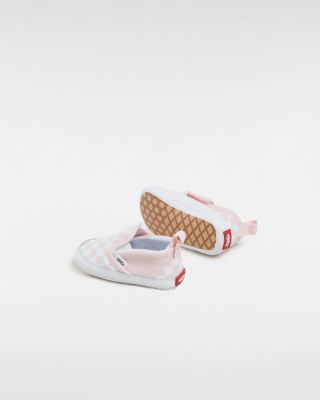 Baby pink cheap checkerboard vans