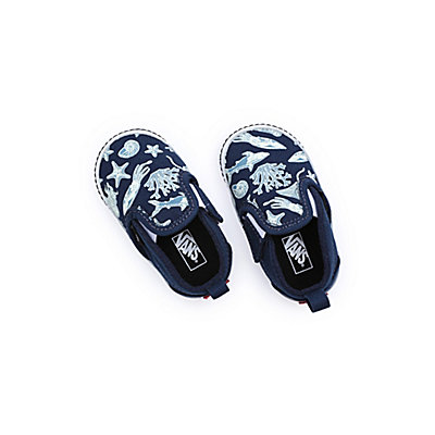 Infant Slip-On Hook and Loop Crib Shoes (0-1 Year)