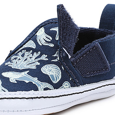 Infant Slip-On Hook and Loop Crib Shoes (0-1 Year)