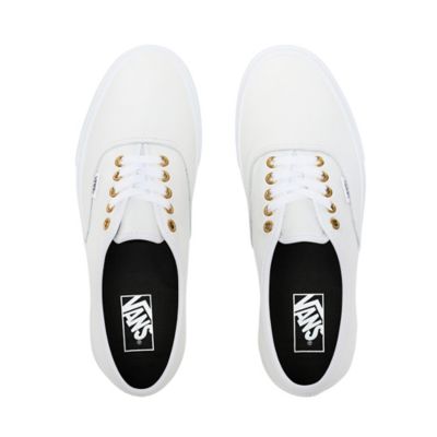 Vans authentic true clearance white on feet