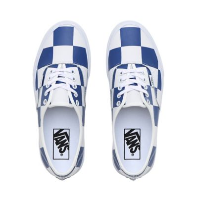 Leather deals checkered vans