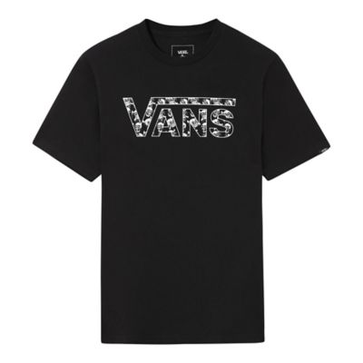Kids Glow-in-the-dark Skulls Vans Classic Logo Fill T-shirt (8-14+ years) |  Black | Vans