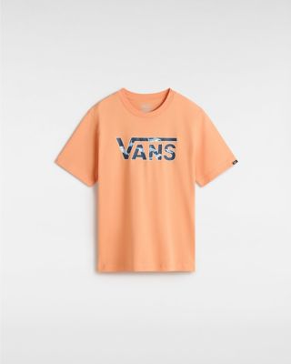 Vans M?odzie?owy T-shirt Classic Logo Fill (8-14 Lat) (copper Tan) Boys Pomara?czowy
