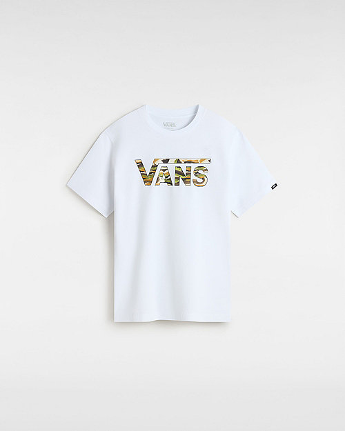 Vans Youth Classic Logo Fill T-shirt  (8-14 Years) (white) Boys White