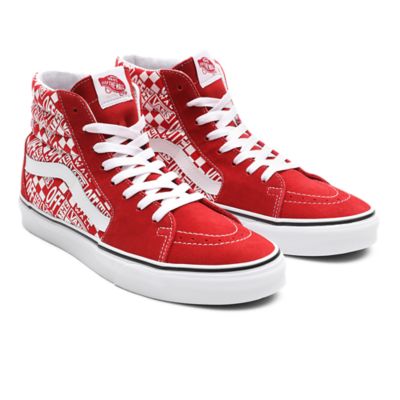 fusie Incubus Soldaat Off the Wall SK8-Hi Shoes | Red | Vans