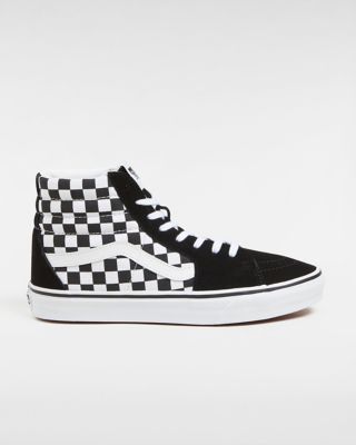 Vans Checkerboard Sk8-hi Shoes ((checkerboard) Black) Unisex Black