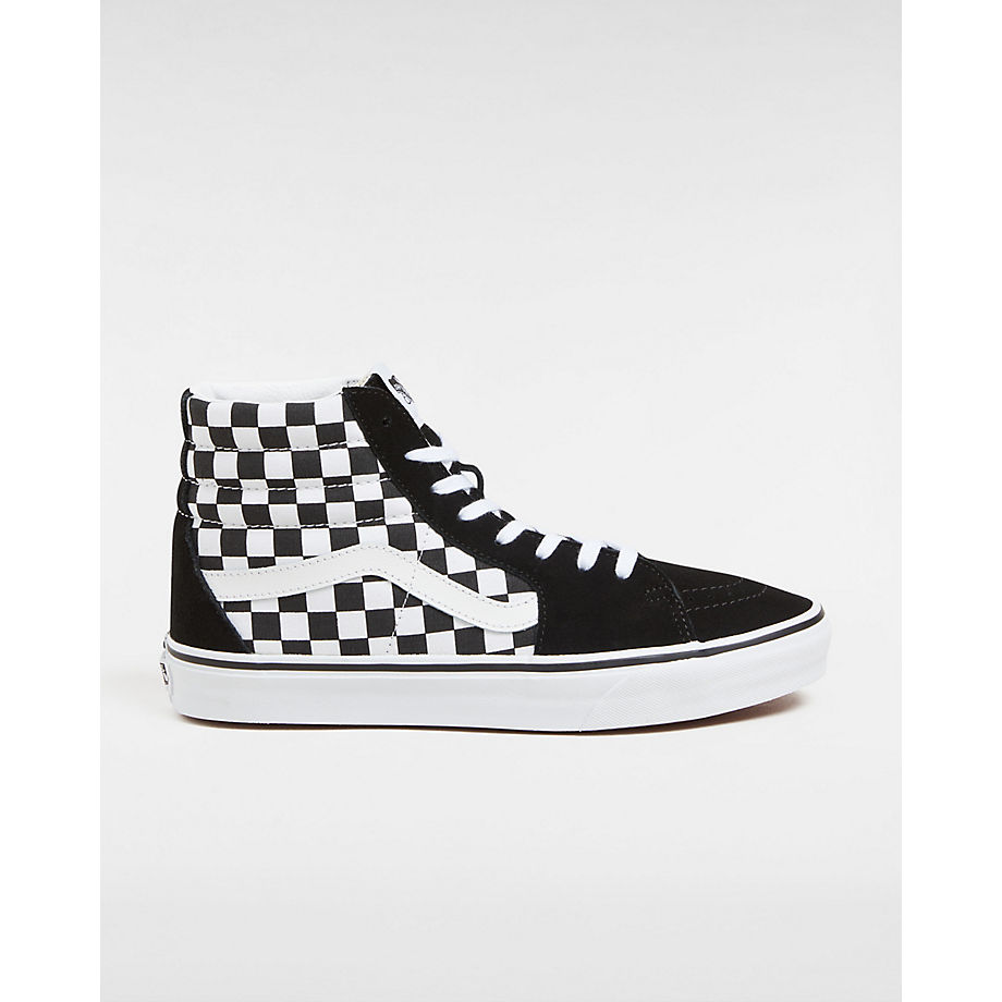 Vans Checkerboard Sk8-hi Shoes ((checkerboard) Black) Men