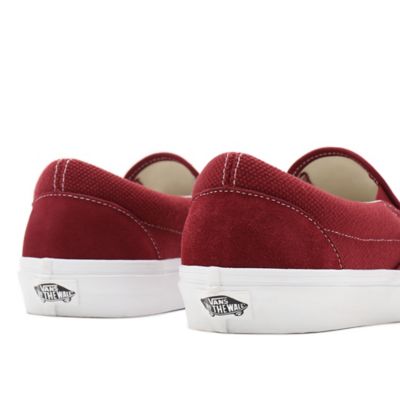 Vans slip best sale ons red