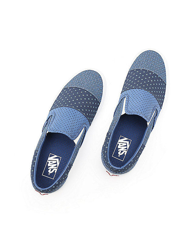 Tie Print Patchwork Classic Slip-On Shoes 2